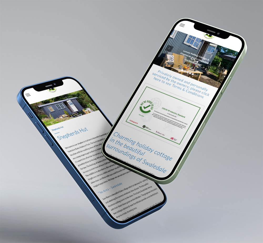 Cottages in Swaledale Responsive Website Design